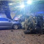 Impresionante choque y vuelco en el centro de La Plata terminó con un hombre herido