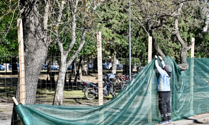 La Municipalidad empezó a cerrar el Parque Saavedra de La Plata para restaurarlo